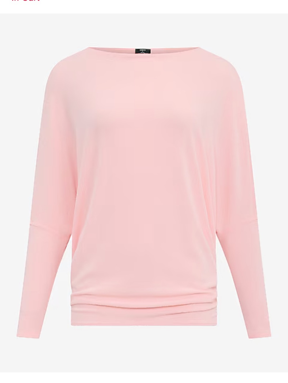 Express Relaxed Crepe Convertible Dolman Long Sleeve Sweater